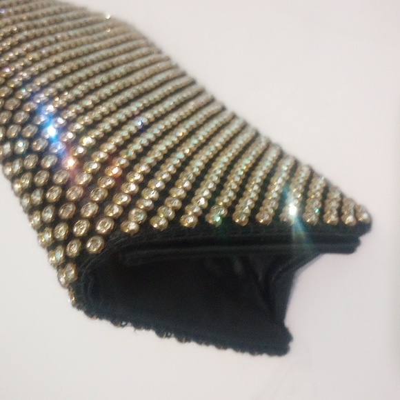 JW Robinson Los Angeles Sparkling ✨Dazzling Rhinestone Clutch Made in France - Picture 7 of 13